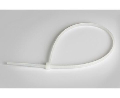 Хомут (стяжка) 3,6х200мм нейлон белый 100шт Россия