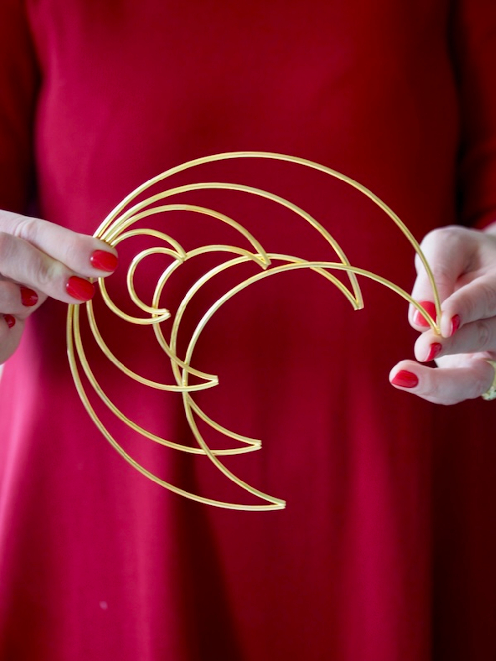 Набор полумесяцев лун металлических 4 шт: 20 см, 15 см, 10 см, 5 см