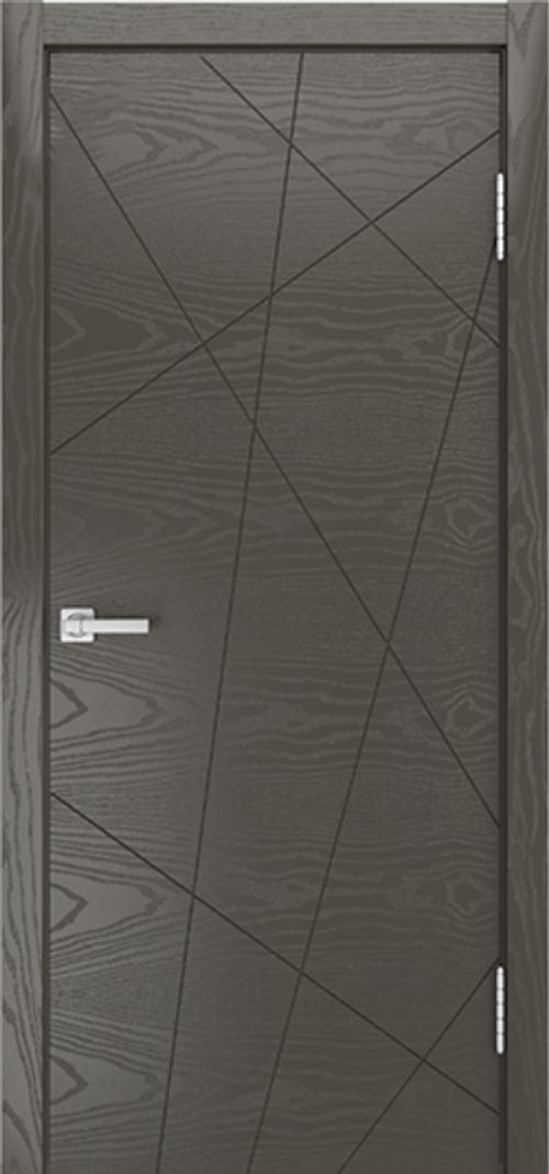 Межкомнатная дверь Мальта глухая / Цвет Гриджио / Двери Верда