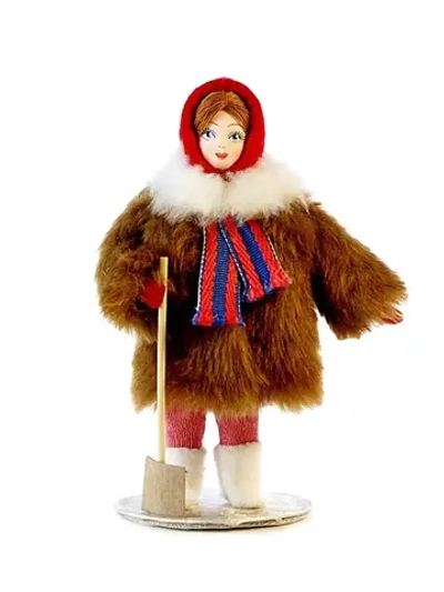 Кукла фарфоровая Девочка с лопаткой