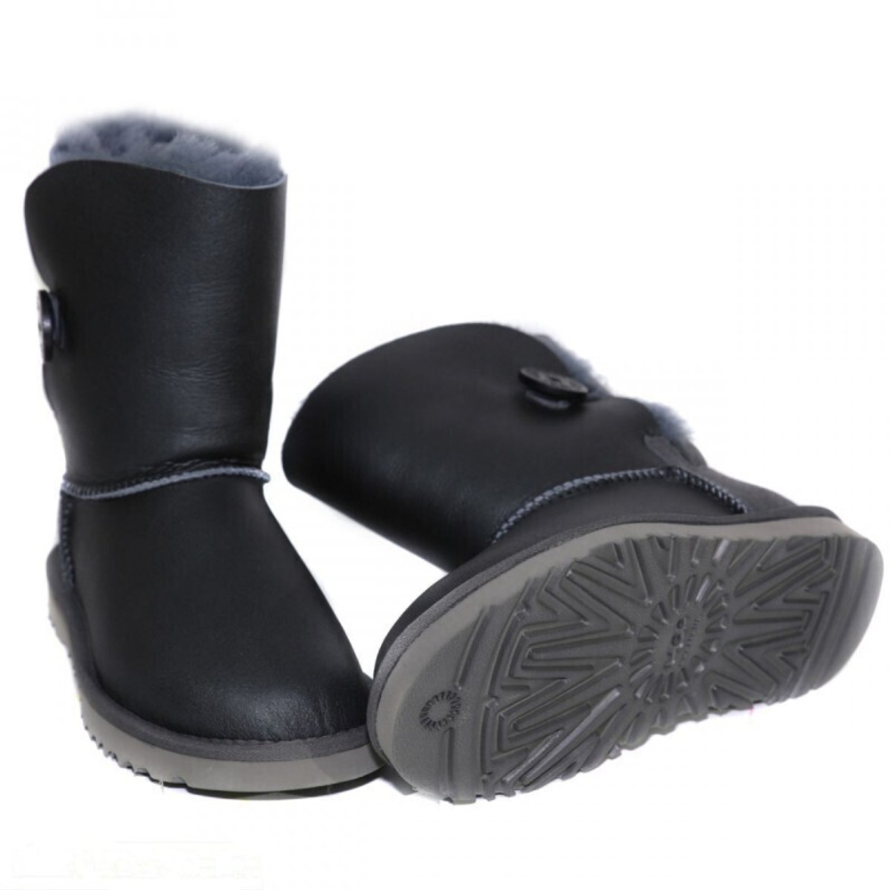 Угги Bailey Button Metallic Grey