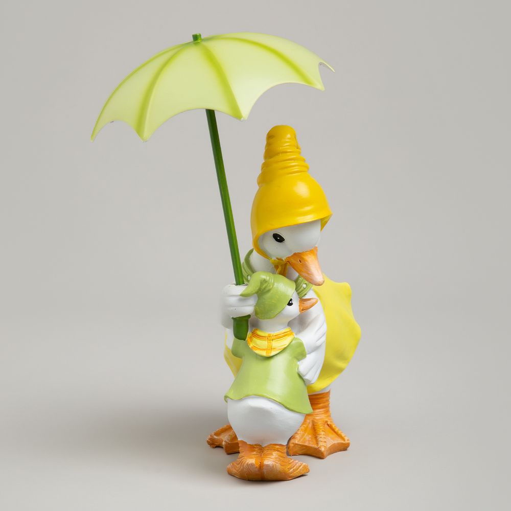 СТАТУЭТКА "УТОЧКИ ПОД ЗОНТИКОМ" 15,5Х11,5Х20,5 СМ