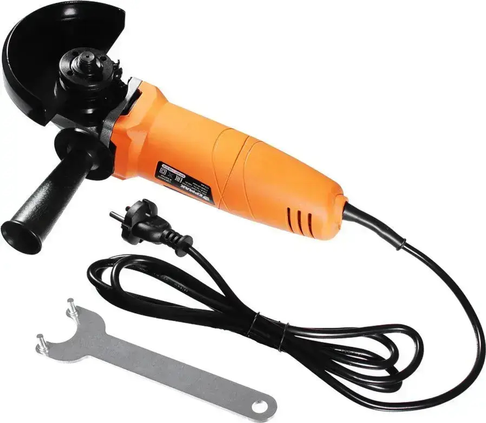 Шлифмашина угловая Ермак УШМ-115/500, 646-185, оранжевый