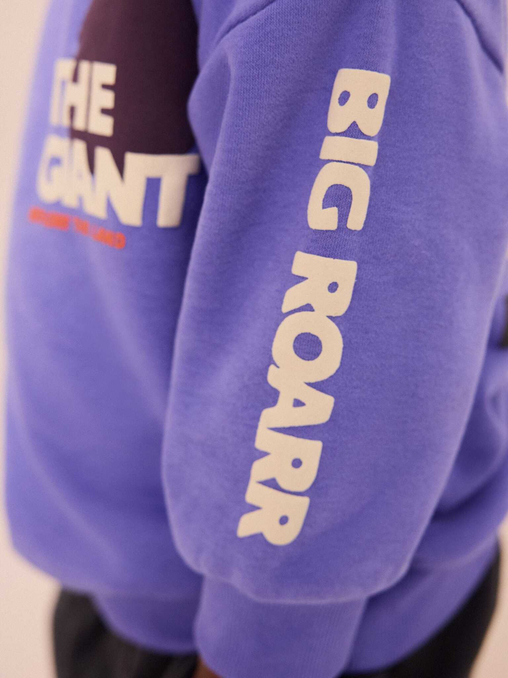 Толстовка и брюки карго в комплекте для мальчика Next 794-345, Сиреневый, Черный