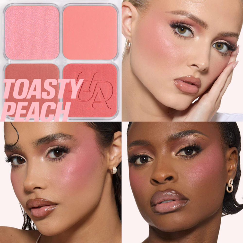 HUDA BEAUTY Blush Filter Blurring Blushlighters Palette - toasty peach