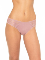 Трусики-слипы с декоративными вставками из кружева (Размер: L) (Цвет: темно-синий)