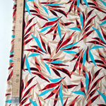 Вискоза (штапель) Амазонка (бордово-бирюзовая)