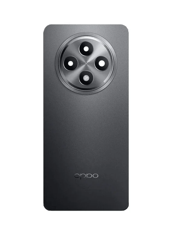 Задняя крышка для Oppo Reno 12F серая (Grey) со стеклом камеры