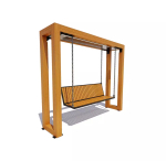 Качели «Лаунж», сосна, дуб