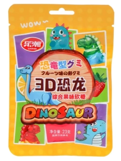 Мармелад фруктовый в форме динозавриков 23 г * 20 шт