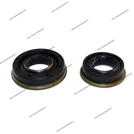 Комплект сальников редуктора в железной обойме усиленные (25х52х13х9,5)(25х41х12,5х8,5)