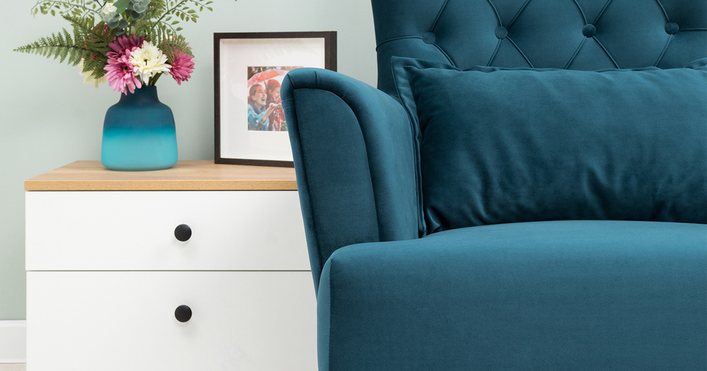 Ирис кресло для отдыха (темно-синий)