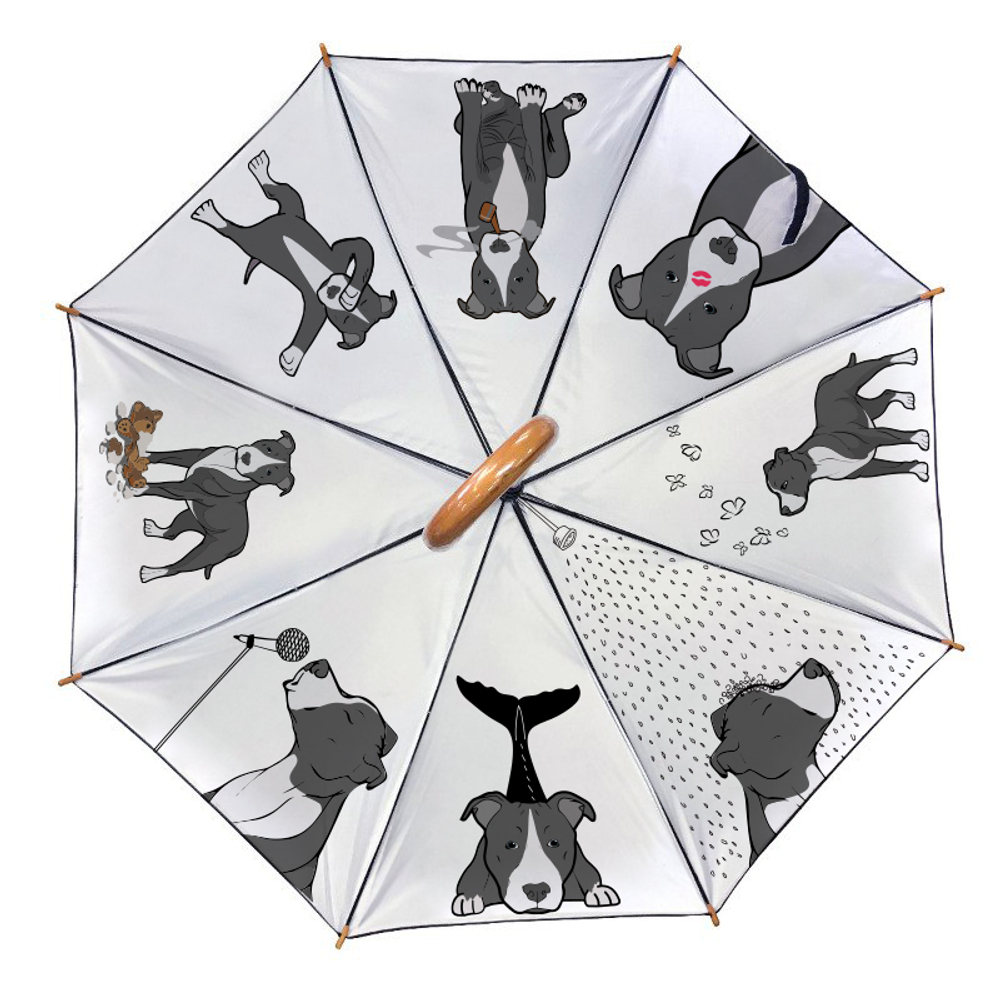 Зонт "Веселые Питбули"