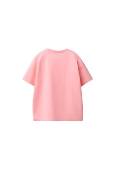 ZARA ФУТБОЛКА С КАРМАНОМ И ВЫШИВКОЙ, МАНДАРИНОВЫЙ