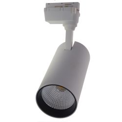 ULB-Q277 40W-4000К WHITE Светильник-прожектор светодиодный трековый. 3400 Лм. Белый свет 4000К. Корпус белый. ТМ Volpe