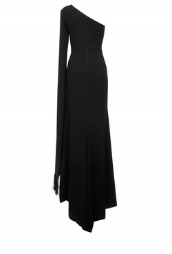 Вечернее платье в пол с ассиметричным плечом 51-19SS