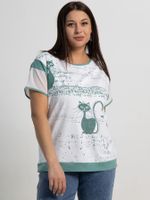 Блуза Алтея (белая/олива) Б15364-20М LT Collection