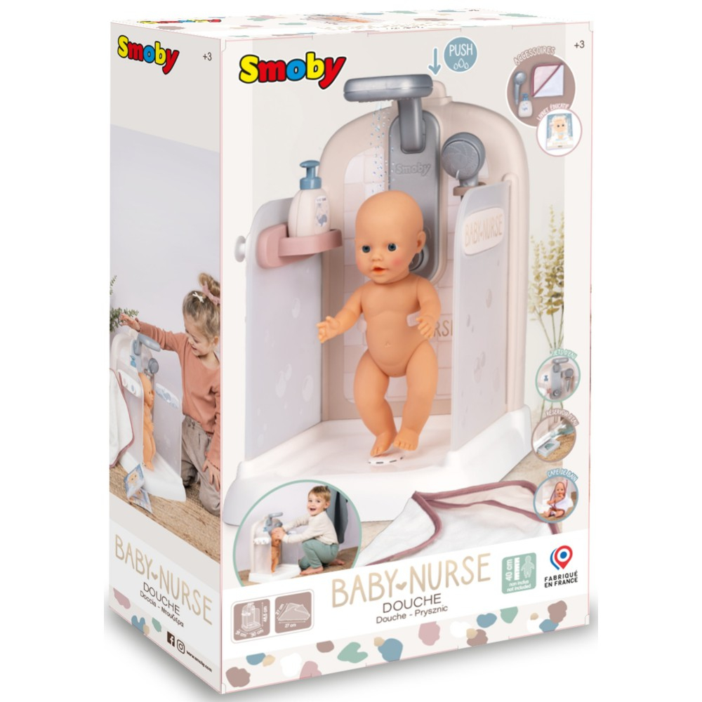 Smoby Baby Nurse - Душ для куклы 40 см + аксессуары 220382
