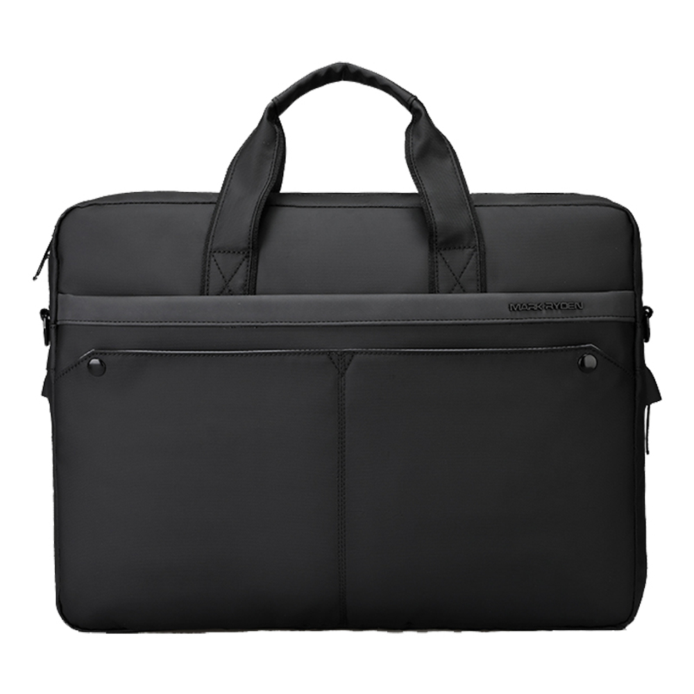 MARK RYDEN Oxford Laptop Bag Regular Men"s Elegant Black/Rock White Gray