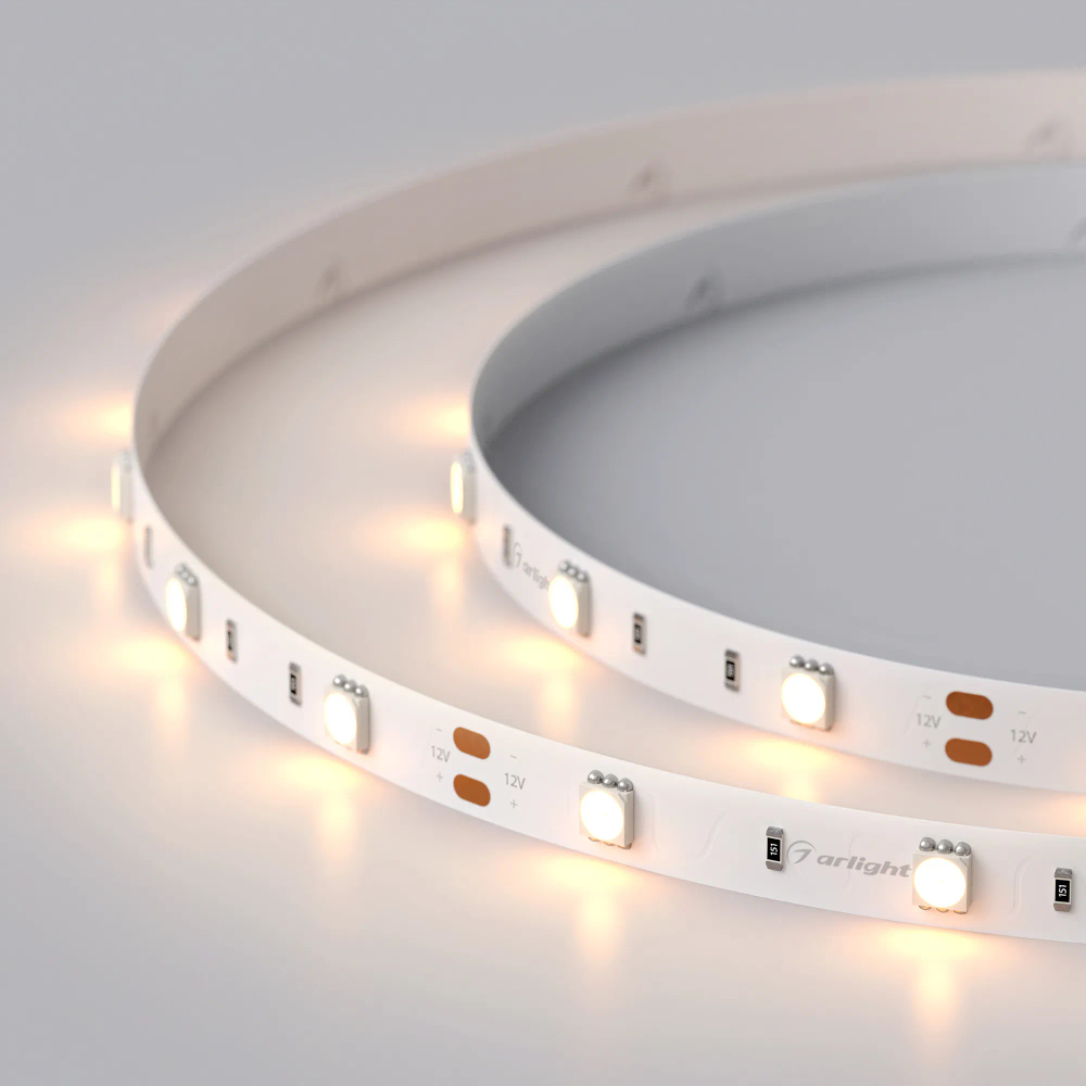 Светодиодная лента RT-B30-10mm 12V Warm2400 (7.2 W/m, IP20, 5060, 5m) (Arlight, Открытый) 018102(2)