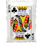 Шар Фольгированный Карта Король треф (Белый)