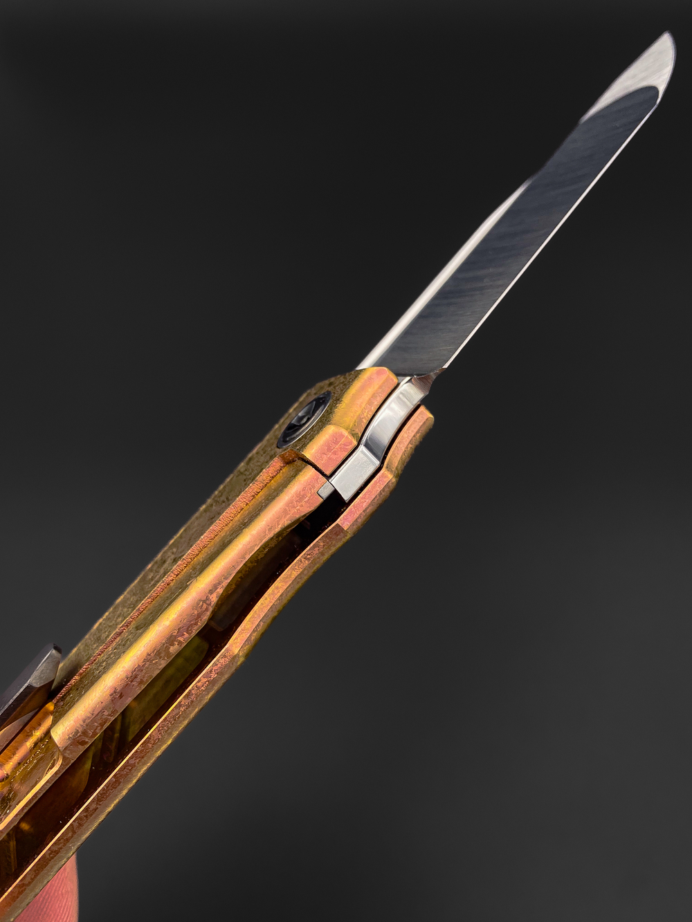 Складной нож Common M390 CrystalTi orange