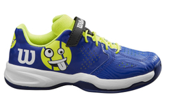 Детские теннисные кроссовки Wilson Kaos Emo K - bluing/safety yellow/white - Blue