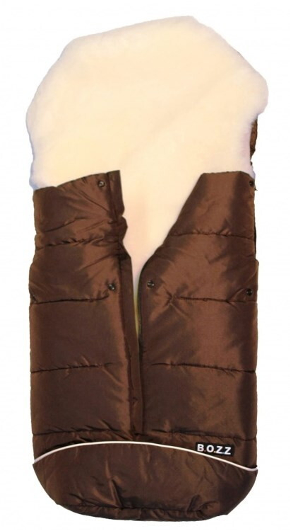 Конверт Bozz из стриженой овчины серый меланж