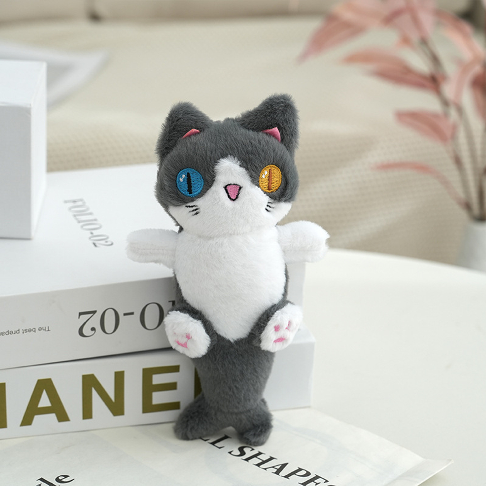 Мягкий брелок "кот-акула " 20см