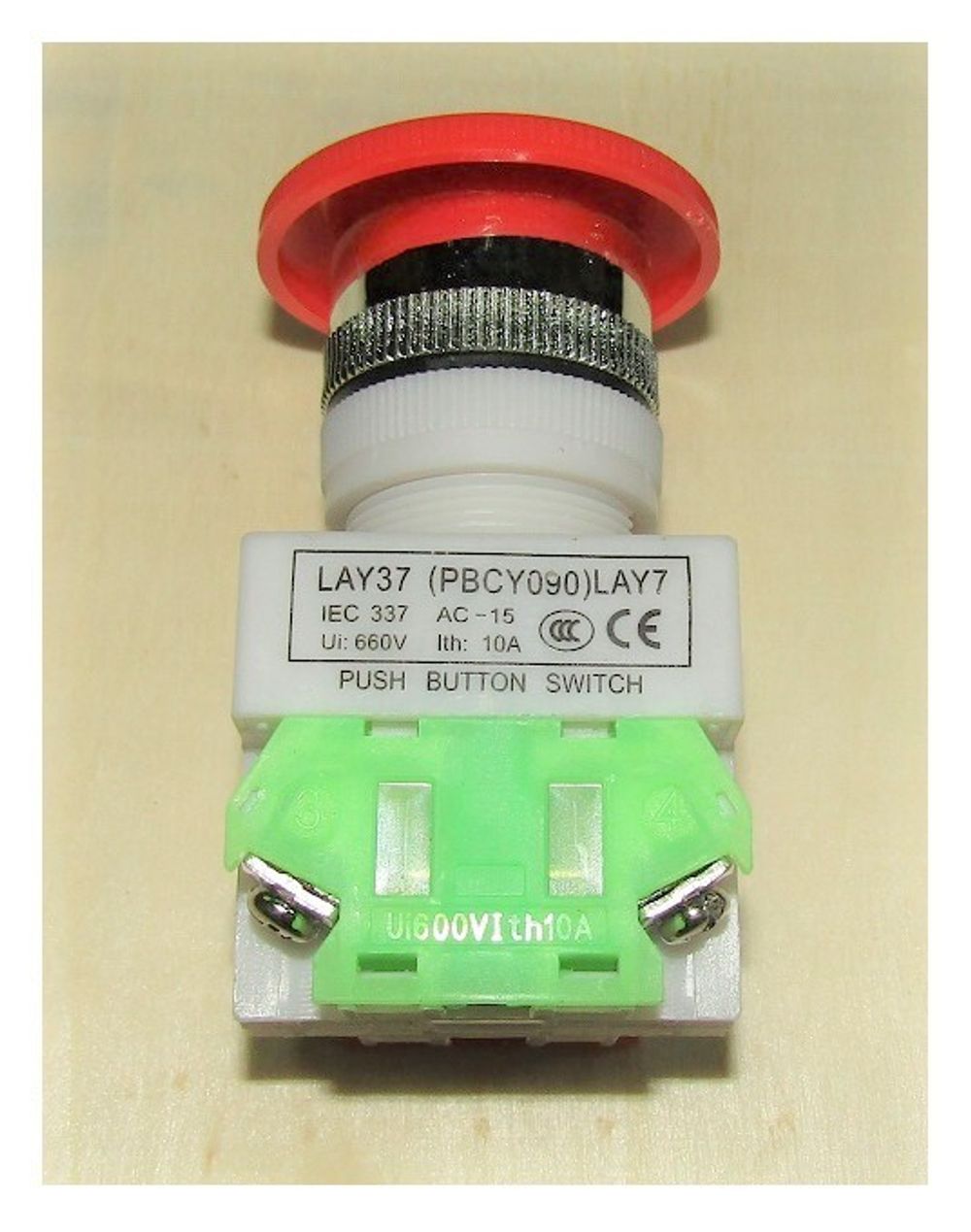 Кнопка аварийной остановки " СТОП" GW 40A/Emergency stop Button