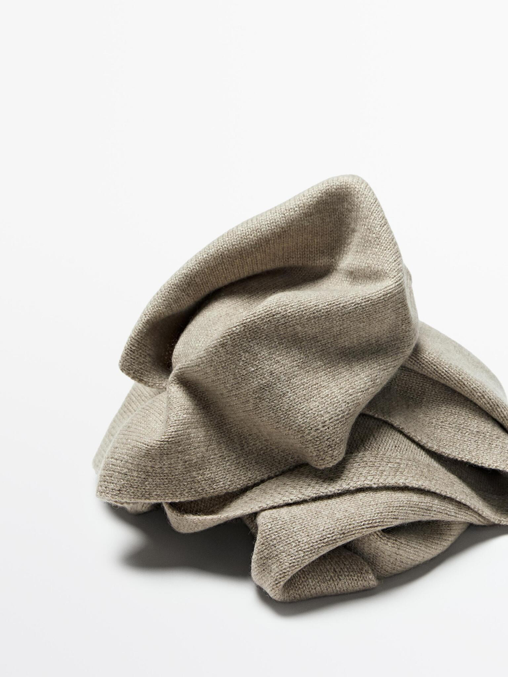 Massimo Dutti Шарф из 100% кашемира, бежевый