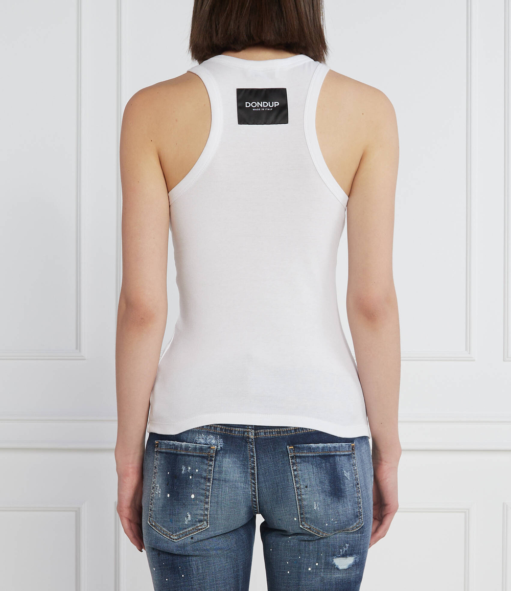 топ canotta DONDUP - made in Italy - белый(S947 JF0326D XXX)