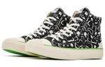 Joma Homer full print luminous high-top canvas shoes black and white