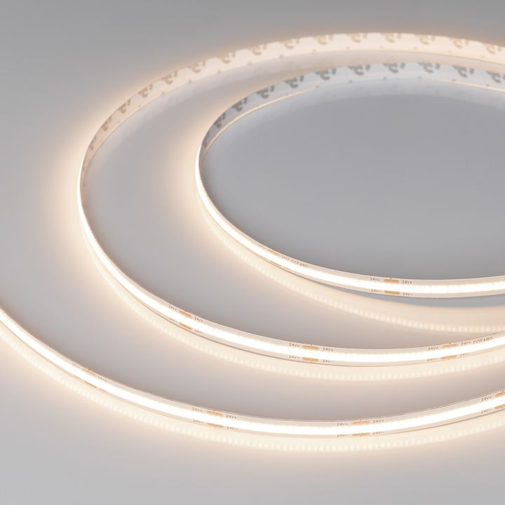 Светодиодная лента Arlight 10W/m 480Led/m CSP теплый белый 20M COB-X480-8mm 24V Warm3500 047753