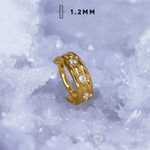 Кликер Royal Crystal PVD Yellow 1.2мм