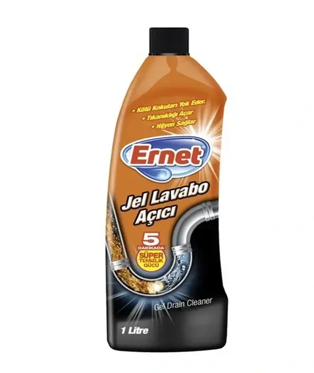 Гель для прочистки раковин Ernet Gel Drain Cleaner 1 л