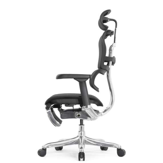 Кресло FALTO Ergohuman Elite 2 с подножкой ( чёрный каркас /сетка чёрный T-168-B1 Black )