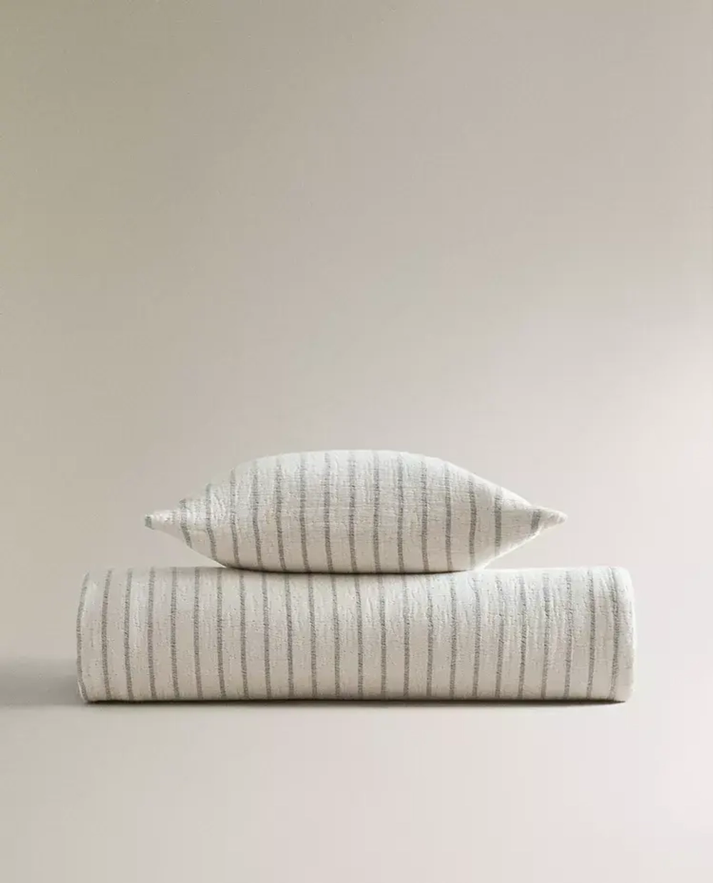 ZARA HOME ДЕТСКОЕ ПОКРЫВАЛО ИЗ МУСЛИНА В ПОЛОСКУ, ЗЕЛЕНЫЙ