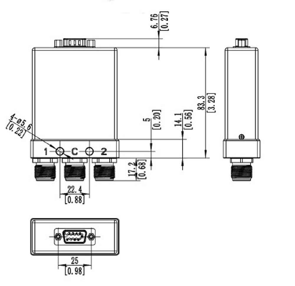 LF-SPDT-N-F-12VDC-12.4G, Коаксиальный переключатель, SPDT, 12.4 ГГц