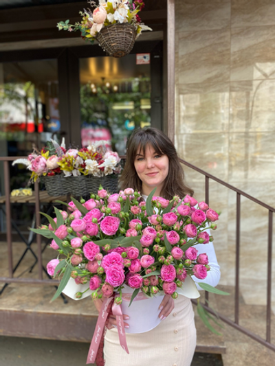 Цветы в коробке "Яркий"