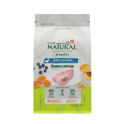 Guabi Natural Grain Free беззерновой корм для собак мелких пород с цыпленком и чечевицей (Adult Dog Mini)