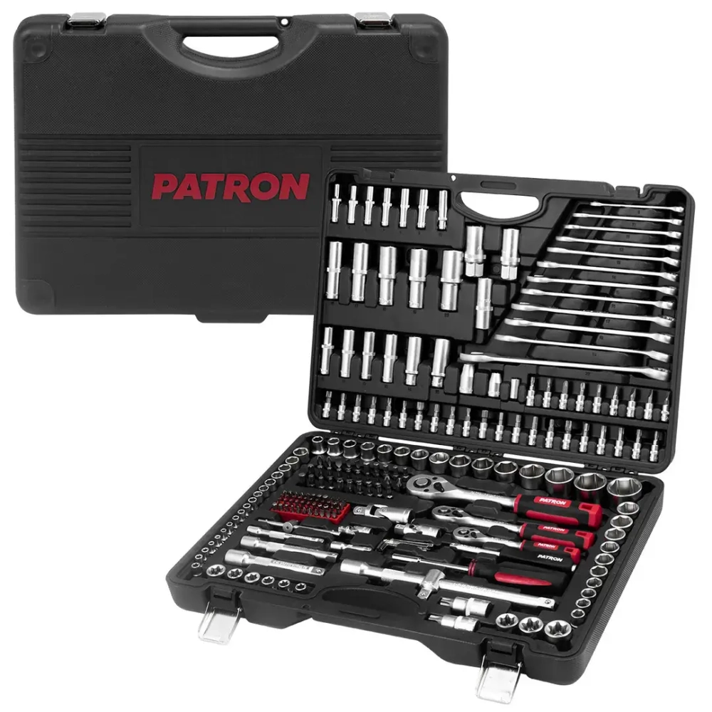 Набор инструментов 216пр. 1/4''3/8''1/2''(6гр.)(4-32мм) PATRON P-38841