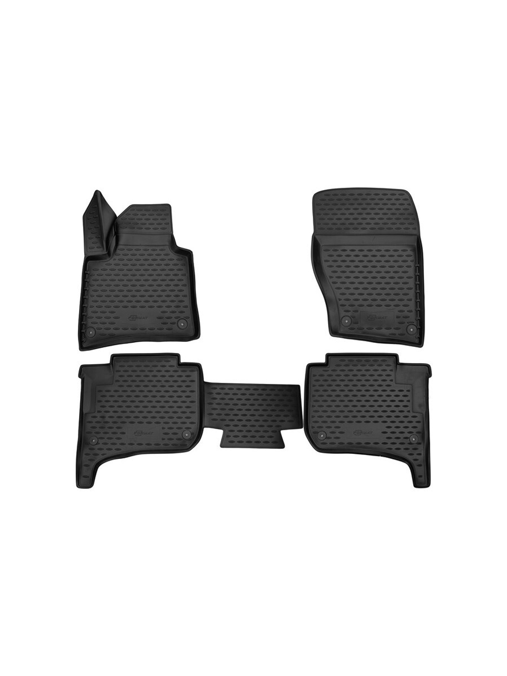 Коврики в салон для VW Touareg II 2010-2015, 2015-03 FORMAT.3D.51.31.210K