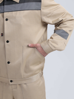 Костюм Лигор-2 СОП (тк.Смесовая,210) п/к, бежевый/т.серый