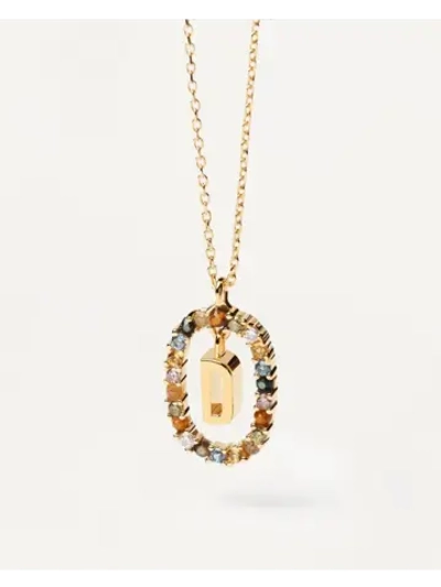 Колье женское Буква D