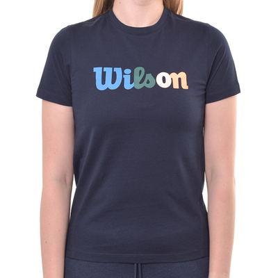 Женская теннисная футболка Wilson Heritage T-Shirt - Blue