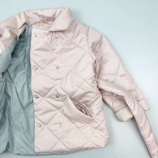 Куртка-пальто для девочки, Пудра