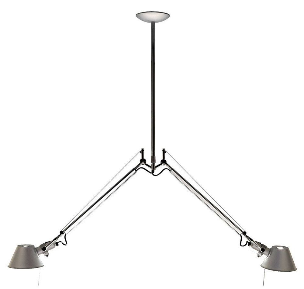 Потолочный дизайнерский светильник  Tolomeo Micro by Artemide (2 плафона)