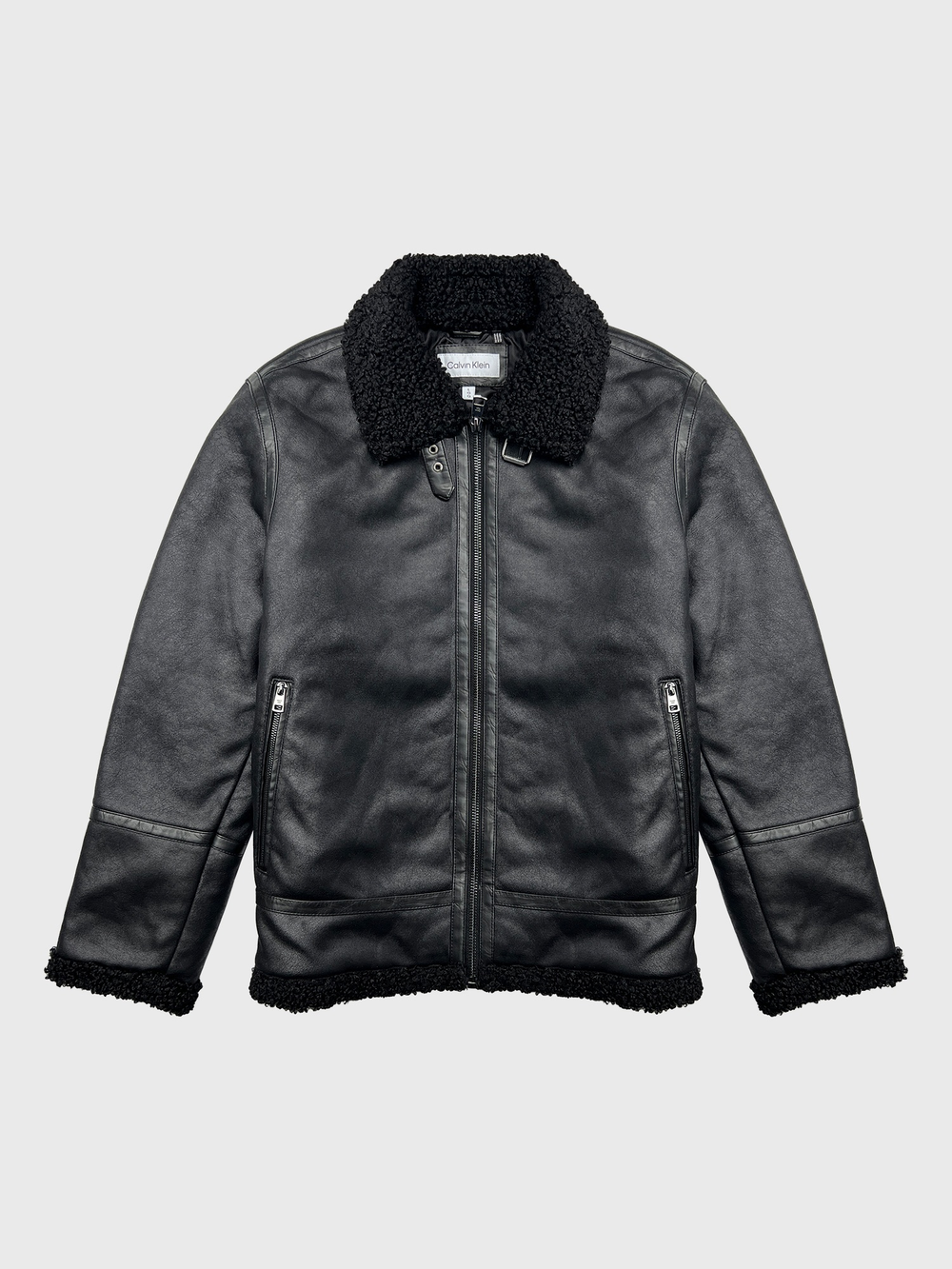 Куртка Calvin Klein Faux Shearling Sherpa Jacket Black