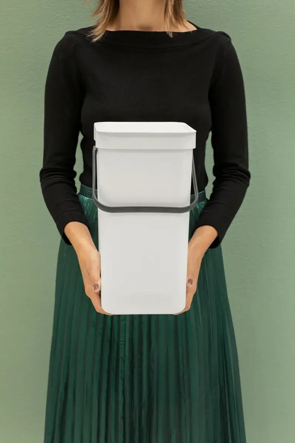 Brabantia Контейнер для мусора Sort & Go 12л Светло-серый
